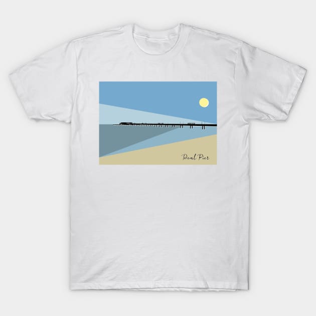 Deal Pier Seafront Kent T-Shirt by OneThreeSix